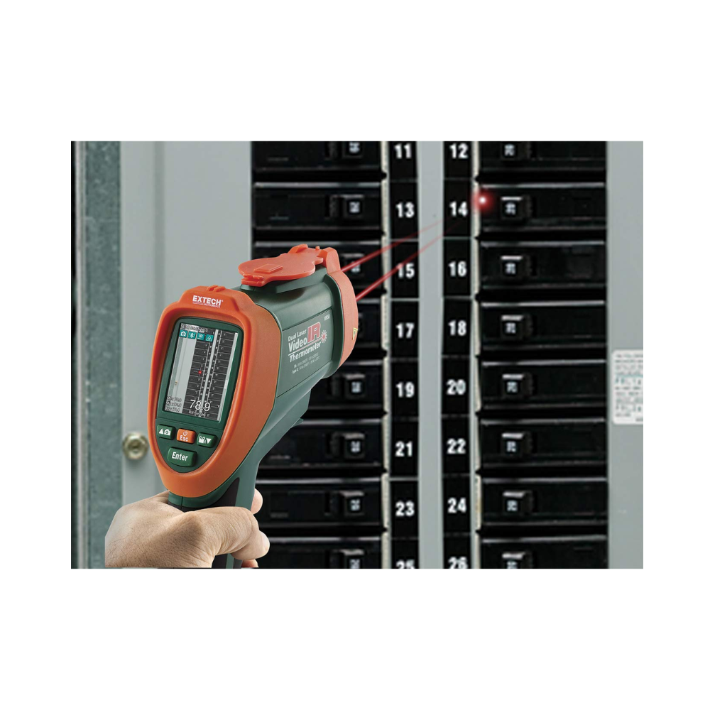 EXTECH EX-VIR50 เครื่องวัดอุณหภูมิอินฟราเรด Dual Laser IR Video Thermometer
